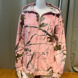 Magellan sportswear pink zip up hoodie, size 2XL